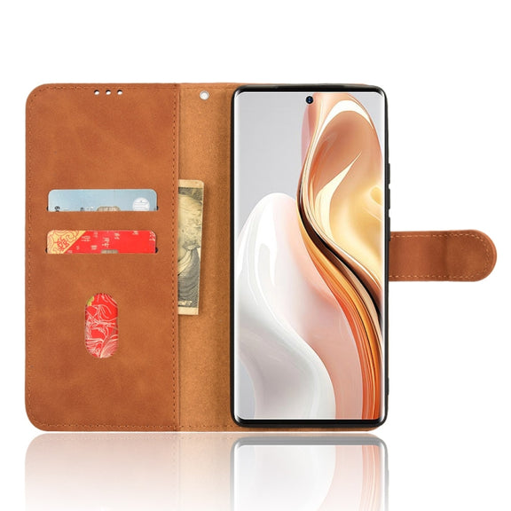 For Ulefone Note 17 Pro Skin Feel Magnetic Flip Leather Phone Case(Brown)