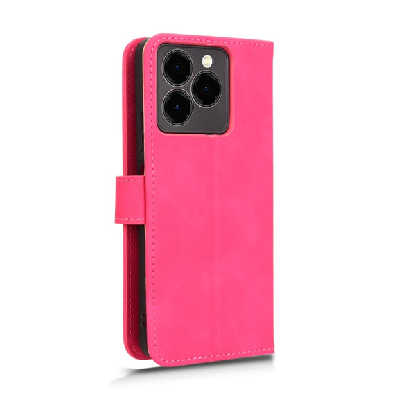 For Ulefone Note 20 Pro Skin Feel Magnetic Flip Leather Phone Case(Rose Red)