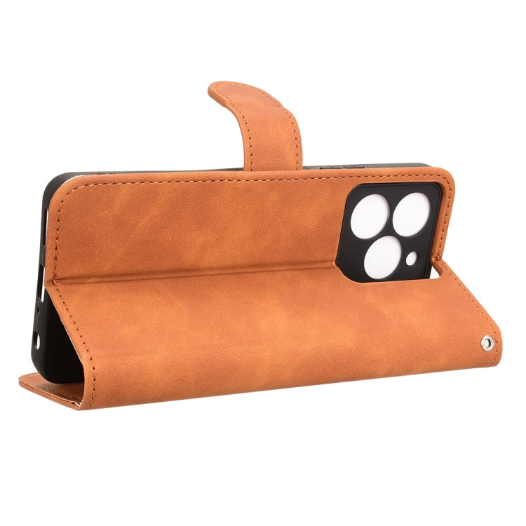 For Ulefone Note 20 Pro Skin Feel Magnetic Flip Leather Phone Case(Brown)