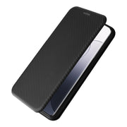 For Xiaomi 14 Pro Carbon Fiber Texture Flip Leather Phone Case(Black)