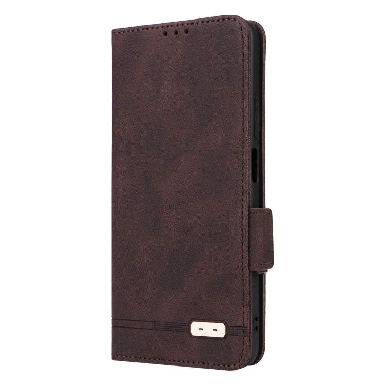 For Realme C53 4G / Narzo N53 4G Magnetic Clasp Leather Phone Case(Brown)