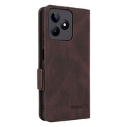 For Realme C53 4G / Narzo N53 4G Magnetic Clasp Leather Phone Case(Brown)