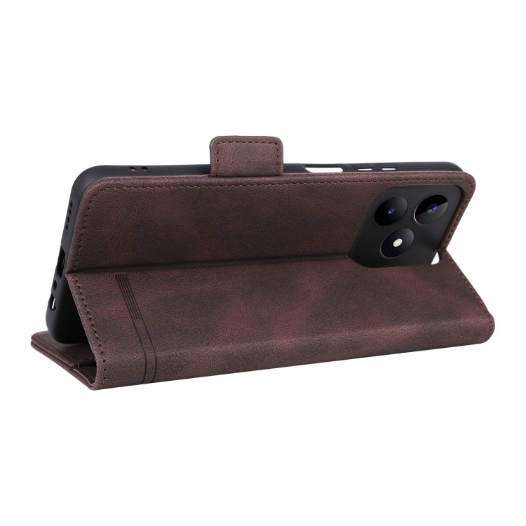 For Realme C53 4G / Narzo N53 4G Magnetic Clasp Leather Phone Case(Brown)