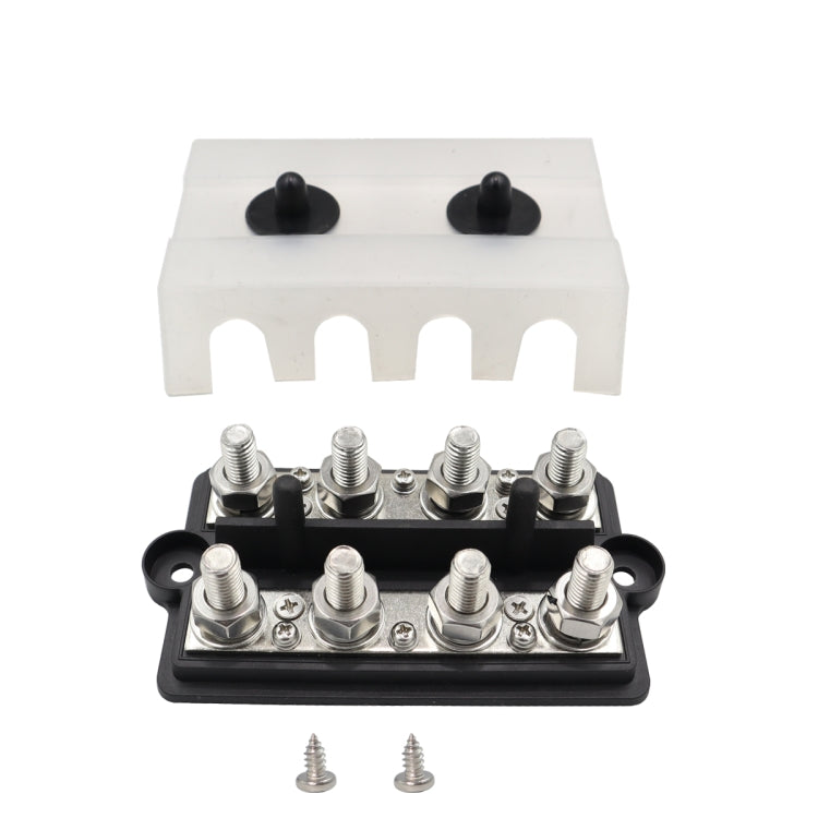 CP-3156 M8 RV Modified Yacht Double-row 4-way Busbar with Dust Cover