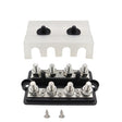 CP-3156 M8 RV Modified Yacht Double-row 4-way Busbar with Dust Cover - Booster Cable & Clip by PMC TechLife | Online Shopping South Africa | PMC TechLife | Buy Now Pay Later Mobicred
