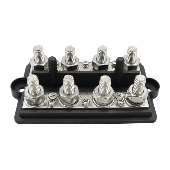 CP-3156 M8 RV Modified Yacht Double-row 4-way Busbar with Dust Cover