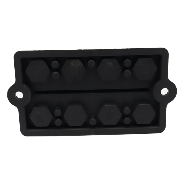 CP-3156 M8 RV Modified Yacht Double-row 4-way Busbar with Dust Cover