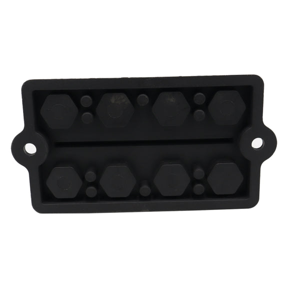 CP-3156 M8 RV Modified Yacht Double-row 4-way Busbar with Dust Cover