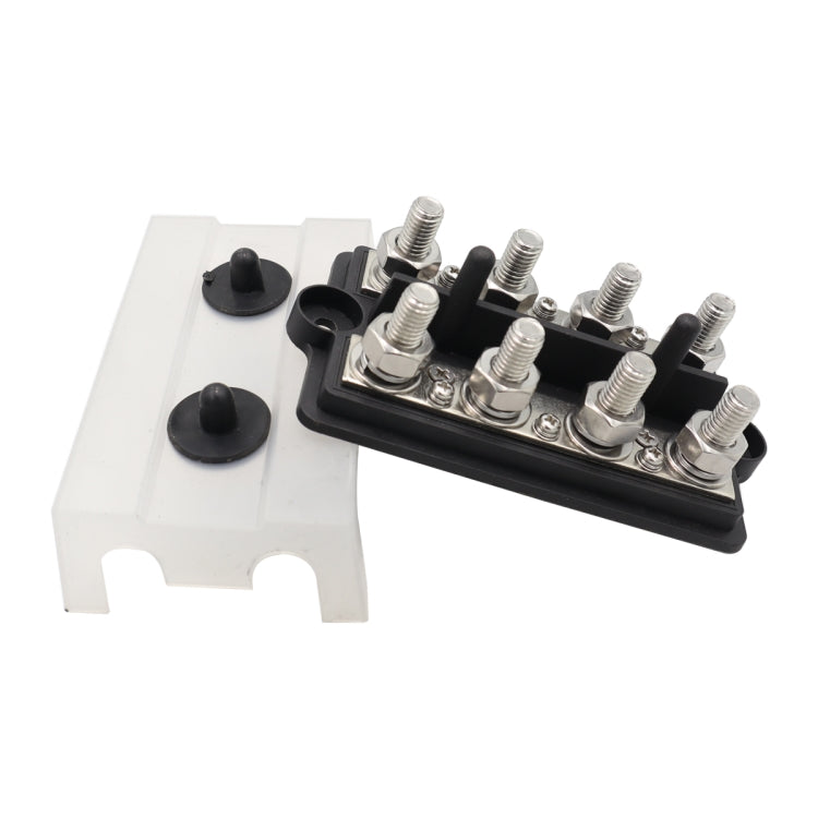 CP-3156 M8 RV Modified Yacht Double-row 4-way Busbar with Dust Cover