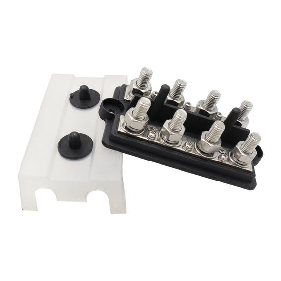 CP-3156 M8 RV Modified Yacht Double-row 4-way Busbar with Dust Cover