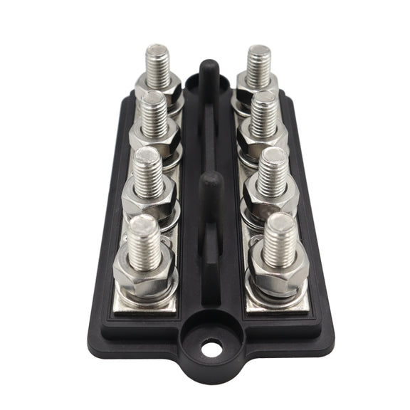 CP-3157 M10 RV Modified Yacht Double-row 4-way Busbar with Dust Cover