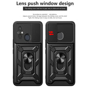 For Xiaomi Redmi 12 4G Sliding Camera Cover Design TPU Hybrid PC Phone Case(Mint Green)
