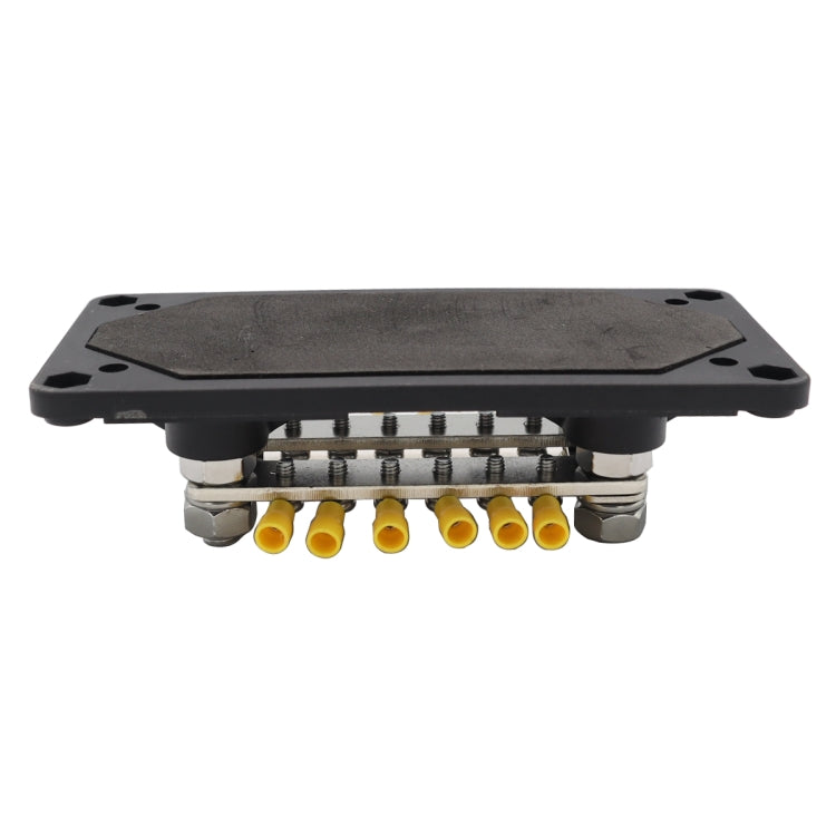 CP-3158 300A 12-48V RV Yacht Modified Double Row 12-way M6 Terminal Busbar with 12pcs Terminals