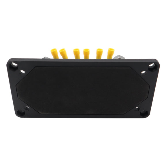 CP-3158 300A 12-48V RV Yacht Modified Double Row 12-way M6 Terminal Busbar with 12pcs Terminals