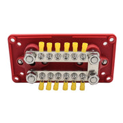 CP-3159 300A 12-48V RV Yacht Modified Double Row 12-way M6 Terminal Busbar with 12pcs Terminals