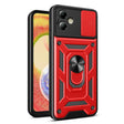 For Motorola Moto G14 Sliding Camera Cover Design TPU+PC Phone Case(Red) - Motorola Cases by PMC TechLife | Online Shopping South Africa | PMC TechLife | Buy Now Pay Later Mobicred