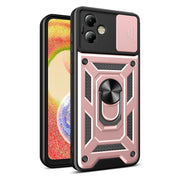 For Motorola Moto G14 Sliding Camera Cover Design TPU+PC Phone Case(Rose Gold)