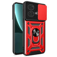 For Motorola Edge 40 Neo 5G Sliding Camera Cover Design TPU Hybrid PC Phone Case(Red) - Motorola Cases by PMC TechLife | Online Shopping South Africa | PMC TechLife | Buy Now Pay Later Mobicred