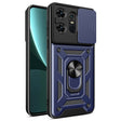 For Motorola Edge 50 Pro Global Sliding Camera Cover Design TPU Hybrid PC Phone Case(Blue) - Motorola Cases by PMC TechLife | Online Shopping South Africa | PMC TechLife | Buy Now Pay Later Mobicred
