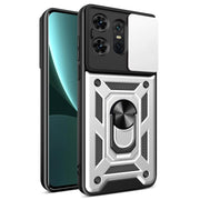 For Motorola Edge 50 Pro Global Sliding Camera Cover Design TPU+PC Phone Case(Silver)