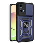 For Motorola Moto G34 5G Sliding Camera Cover Design TPU+PC Phone Case(Blue)