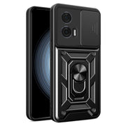 For Motorola Edge 50 Fusion Sliding Camera Cover Design TPU+PC Phone Case(Black)