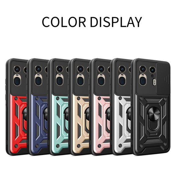 For Motorola Edge 50 Ultra Sliding Camera Cover Design TPU+PC Phone Case(Red)