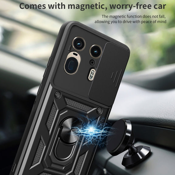 For Motorola Edge 50 Ultra Sliding Camera Cover Design TPU+PC Phone Case(Red)