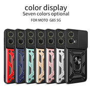 For Motorola Moto G85 / S50 Neo Sliding Camera Cover Design TPU+PC Phone Case(Red)