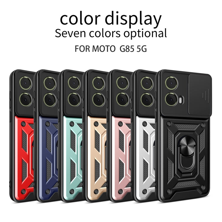 For Motorola Moto G85 / S50 Neo Sliding Camera Cover Design TPU+PC Phone Case(Red)