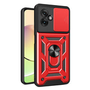 For Motorola Moto G55 Sliding Camera Cover Design TPU+PC Phone Case(Red)