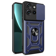 For Motorola Edge 50 Neo Sliding Camera Cover Design TPU+PC Phone Case(Blue)
