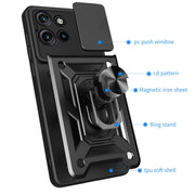 For Motorola Edge 50 Neo Sliding Camera Cover Design TPU+PC Phone Case(Blue)