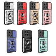 For Motorola Moto G15 Sliding Camera Cover Design TPU+PC Phone Case(Blue)