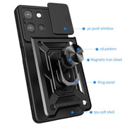 For Motorola Moto G 2025 Sliding Camera Cover Design TPU+PC Phone Case(Red)