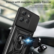 For Motorola Moto G Power 2025 Sliding Camera Cover Design TPU+PC Phone Case(Black)