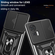 For Motorola Edge 30 Neo Sliding Camera Cover Design TPU+PC Phone Case(Gold)