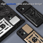 For Motorola Moto G 5G 2024 Sliding Camera Cover Design TPU+PC Phone Case(Blue)