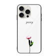 For iPhone 16 Pro Max Colorful Painted Glass Phone Case(A Flower) - iPhone 16 Pro Max Cases by PMC TechLife | Online Shopping South Africa | PMC TechLife | Buy Now Pay Later Mobicred