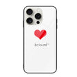 For iPhone 16 Pro Colorful Painted Glass Phone Case(Red Heart) - iPhone 16 Pro Cases by PMC TechLife | Online Shopping South Africa | PMC TechLife | Buy Now Pay Later Mobicred