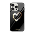 For iPhone 16 Pro Colorful Painted Glass Phone Case(Black Love) - iPhone 16 Pro Cases by PMC TechLife | Online Shopping South Africa | PMC TechLife | Buy Now Pay Later Mobicred