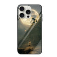 For iPhone 16 Pro Colorful Painted Glass Phone Case(Moon) - iPhone 16 Pro Cases by PMC TechLife | Online Shopping South Africa | PMC TechLife | Buy Now Pay Later Mobicred