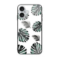 For iPhone 16 Plus Colorful Painted Glass Phone Case(Banana Leaf) - iPhone 16 Plus Cases by PMC TechLife | Online Shopping South Africa | PMC TechLife | Buy Now Pay Later Mobicred