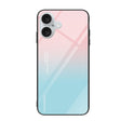 For iPhone 16 Colorful Painted Glass Phone Case(Blue Sky) - iPhone 16 Cases by PMC TechLife | Online Shopping South Africa | PMC TechLife | Buy Now Pay Later Mobicred