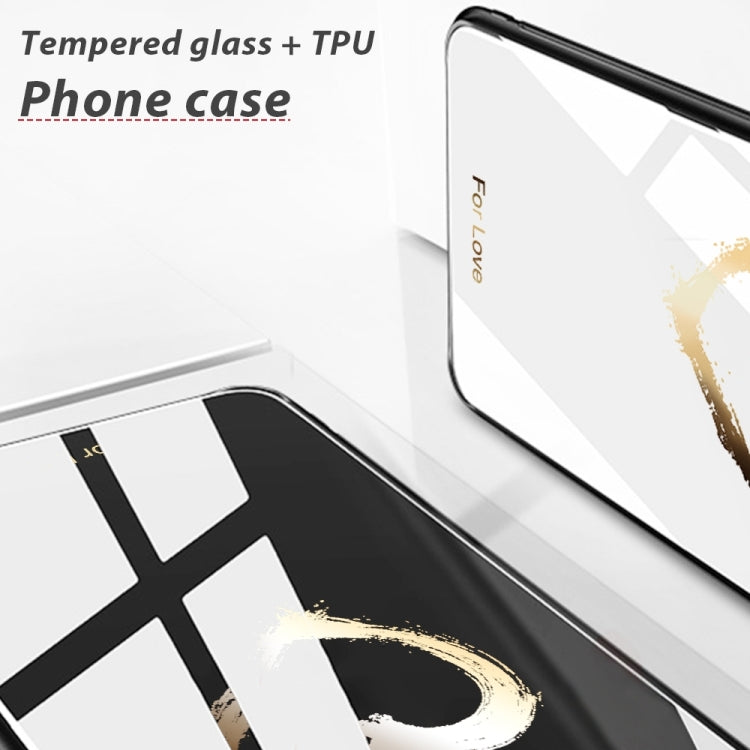 For iPhone 16 Plus Colorful Painted Glass Phone Case(Sapling)