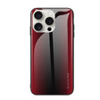 For iPhone 16 Pro Max Texture Gradient Glass TPU Phone Case(Red) - iPhone 16 Pro Max Cases by PMC TechLife | Online Shopping South Africa | PMC TechLife | Buy Now Pay Later Mobicred