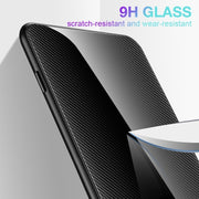 For iPhone 16 Texture Gradient Glass TPU Phone Case(Blue)