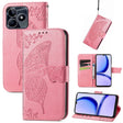 For Realme C53 Butterfly Love Flower Embossed Leather Phone Case(Pink) - Realme Cases by PMC TechLife | Online Shopping South Africa | PMC TechLife | Buy Now Pay Later Mobicred