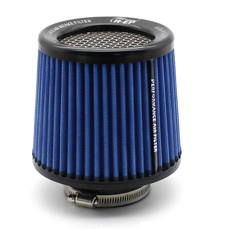 XH-UN077-079 Car High Flow Cold Cone Engine Air Intake Filter, Size:76mm(Blue)