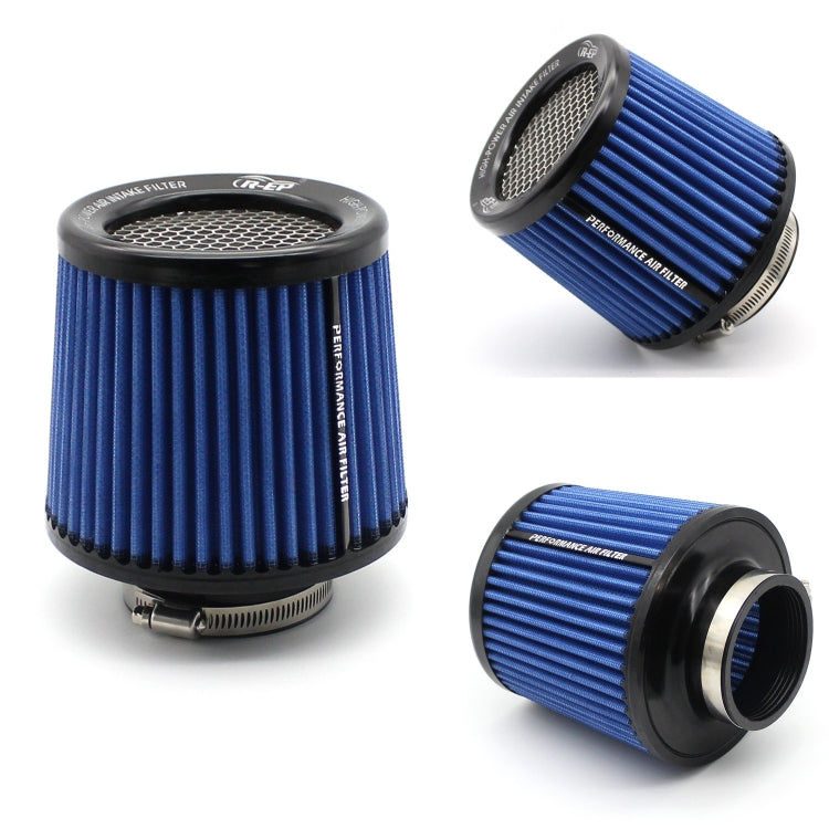 XH-UN077-079 Car High Flow Cold Cone Engine Air Intake Filter, Size:101mm(Blue)